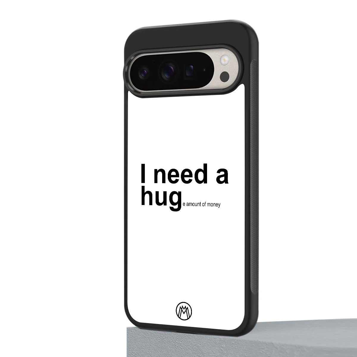 hug me white back phone cover | glass case for google pixel 9 pro xl