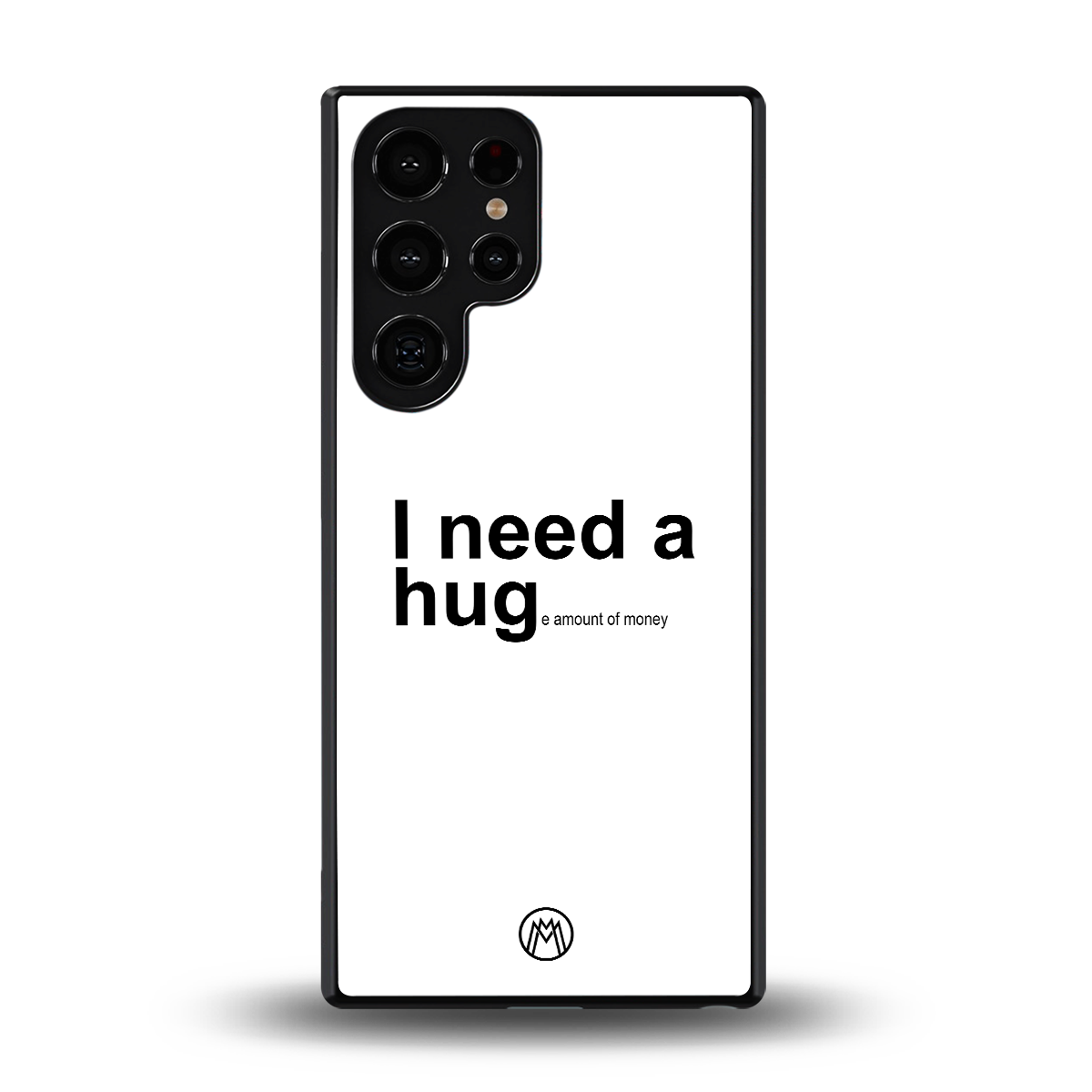 hug me white back phone cover | glass case for samsung galaxy s25 ultra