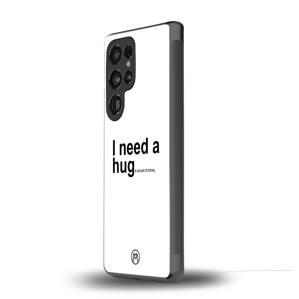 hug me white back phone cover | glass case for samsung galaxy s25 ultra