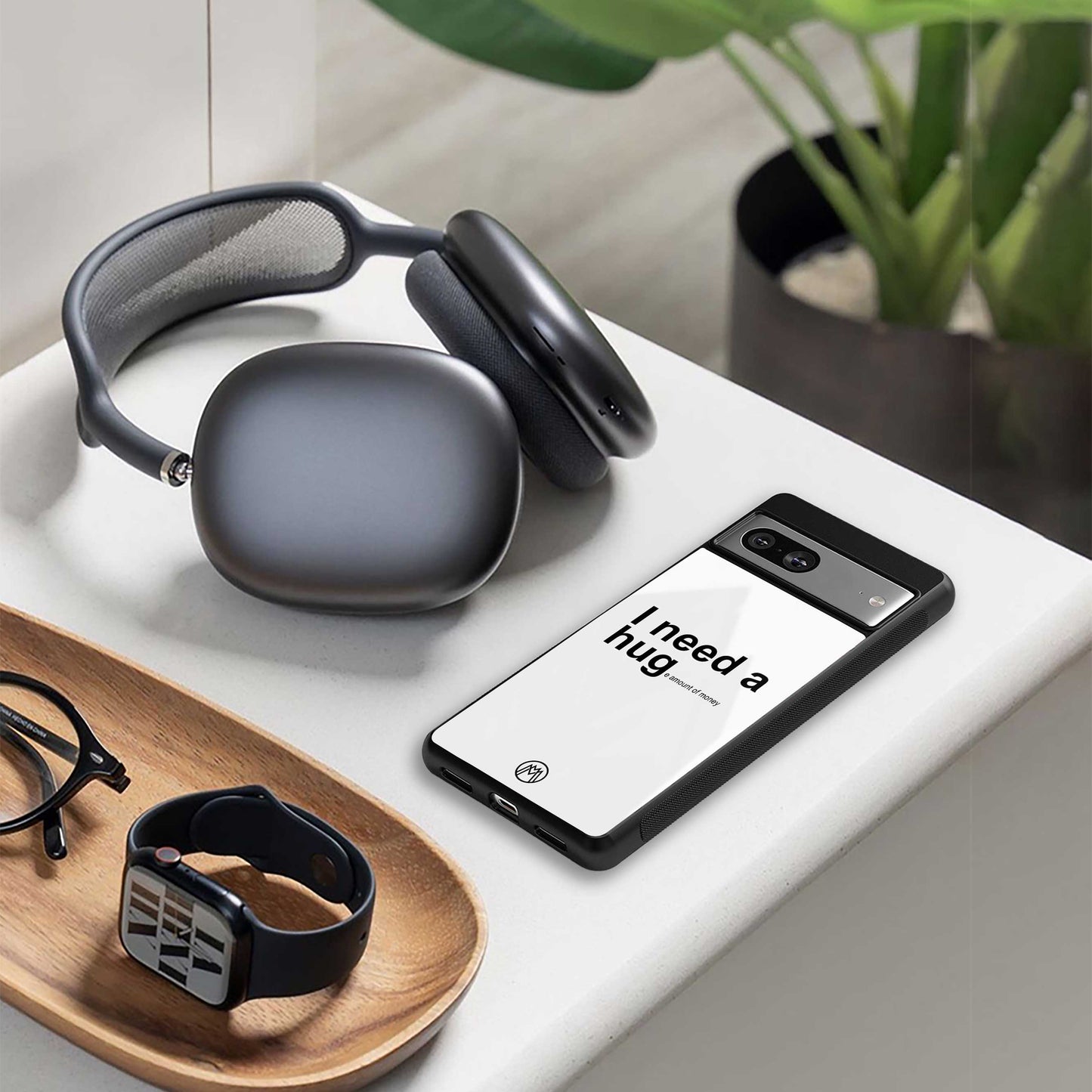 hug me white back phone cover | glass case for samsung galaxy s23 ultra