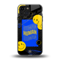 human being back phone cover | glass case for iphone 13 mini