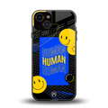 human being back phone cover | glass case for iphone 13