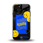 human being back phone cover | glass case for iphone 13