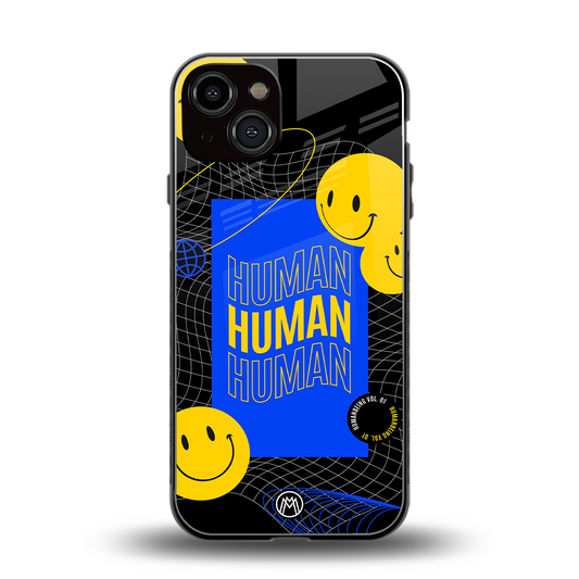 human being back phone cover | glass case for iphone 13