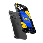 human being back phone cover | glass case for iphone 16 pro max