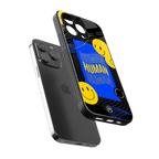 human being back phone cover | glass case for iphone 16 pro