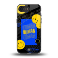 human being back phone cover | glass case for iphone 16e