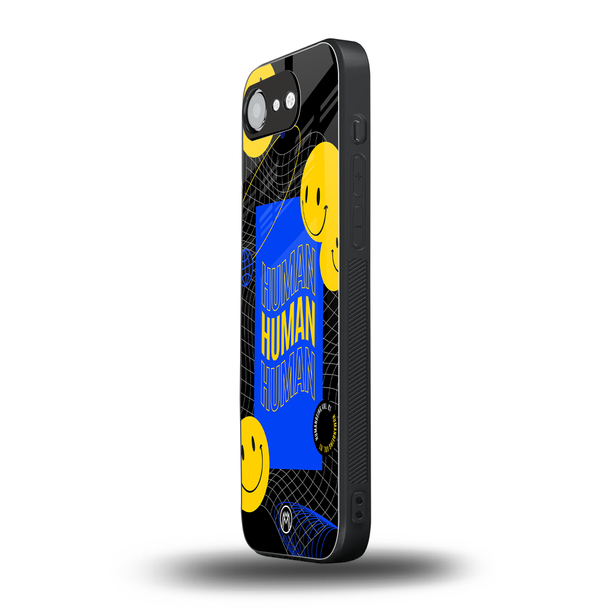 human being back phone cover | glass case for iphone 16e