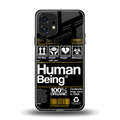 human being label back phone cover | glass case for nothing phone 1