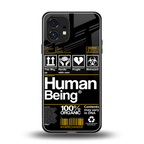 human being label back phone cover | glass case for nothing phone 1