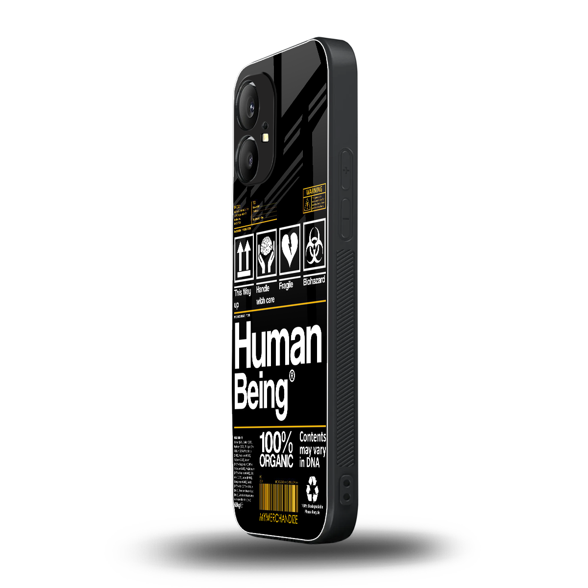 human being label back phone cover | glass case for nothing phone 1