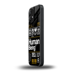 human being label back phone cover | glass case for nothing phone 2