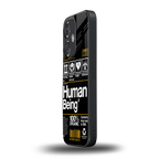 human being label back phone cover | glass case for oneplus nord ce 3
