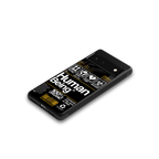 human being label back phone cover | glass case for google pixel 6