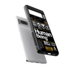 human being label back phone cover | glass case for Google Pixel 7A