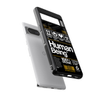 human being label back phone cover | glass case for Google Pixel 8