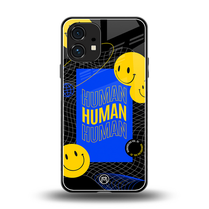 human being back phone cover | glass case for nothing phone 1