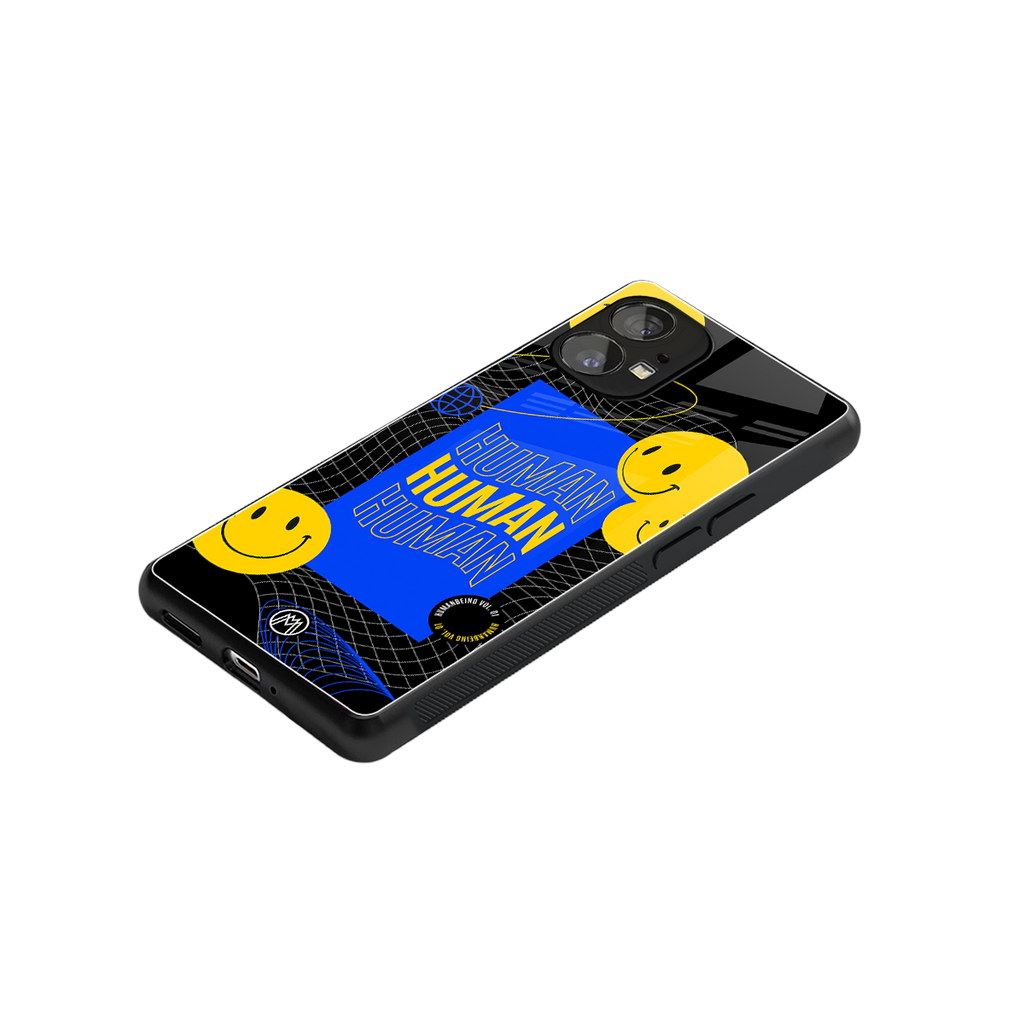 human being back phone cover | glass case for nothing phone 1