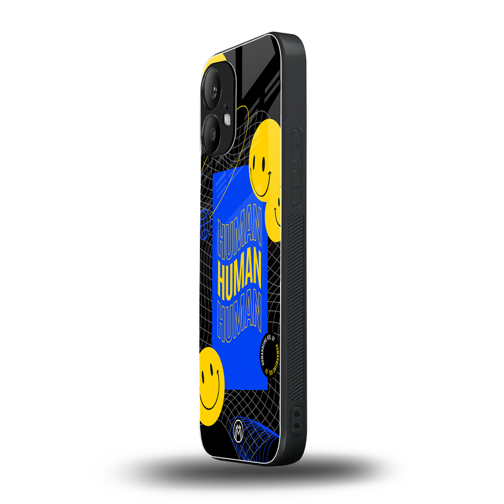 human being back phone cover | glass case for nothing phone 2