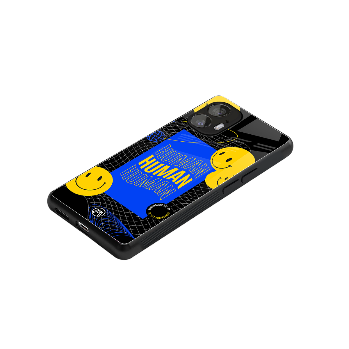 human being back phone cover | glass case for nothing phone 2