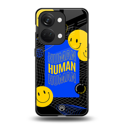 human being back phone cover | glass case for oneplus nord 3