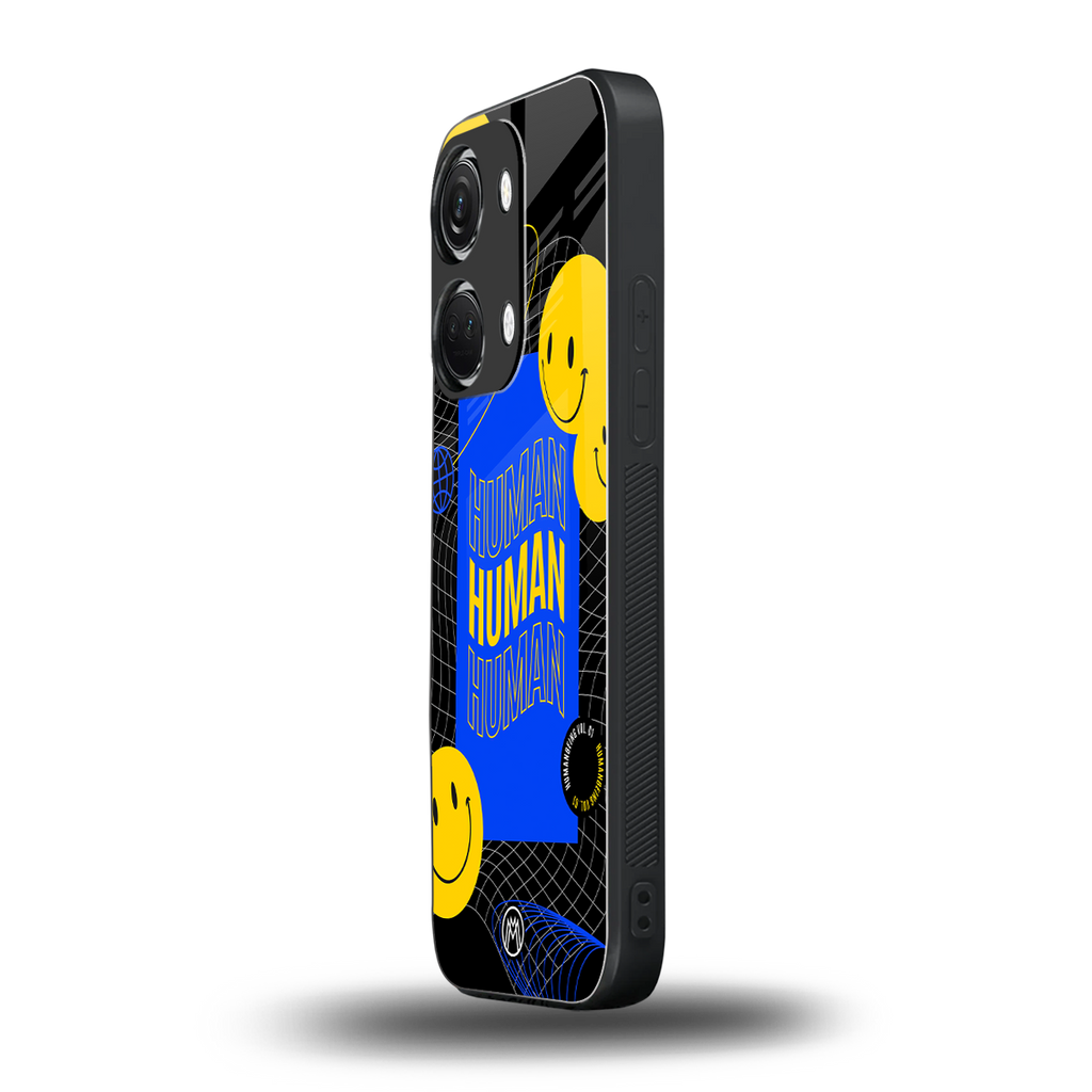 human being back phone cover | glass case for oneplus nord 3
