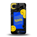 human being back phone cover | glass case for oneplus nord 4