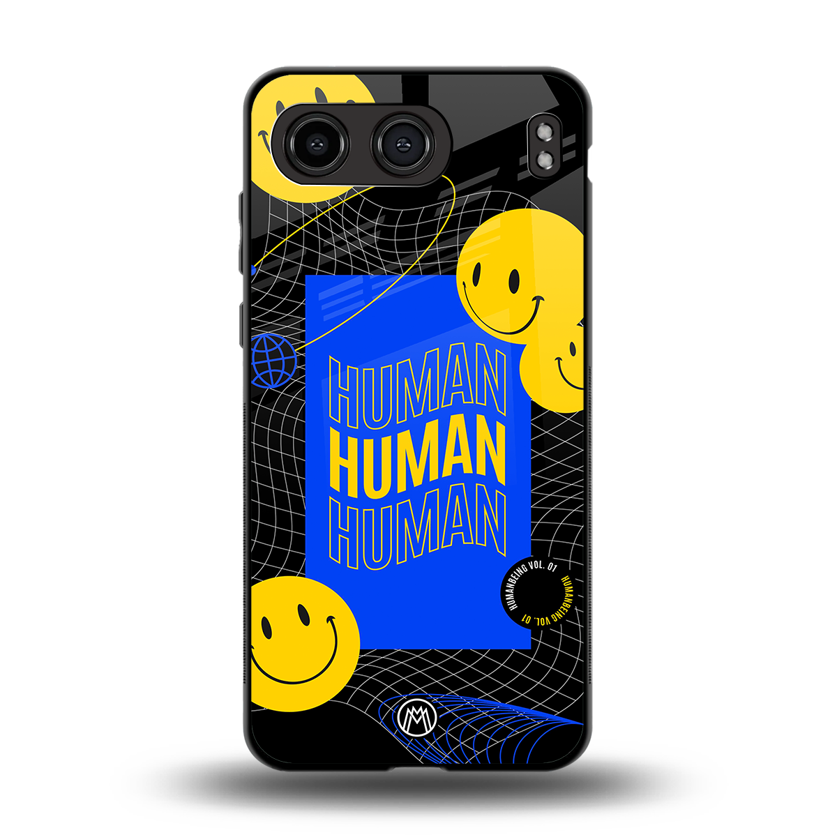 human being back phone cover | glass case for oneplus nord 4