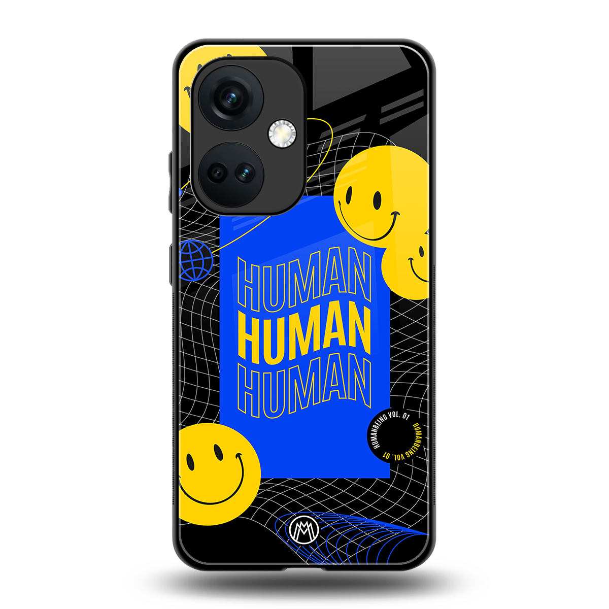 human being back phone cover | glass case for oneplus nord ce 3