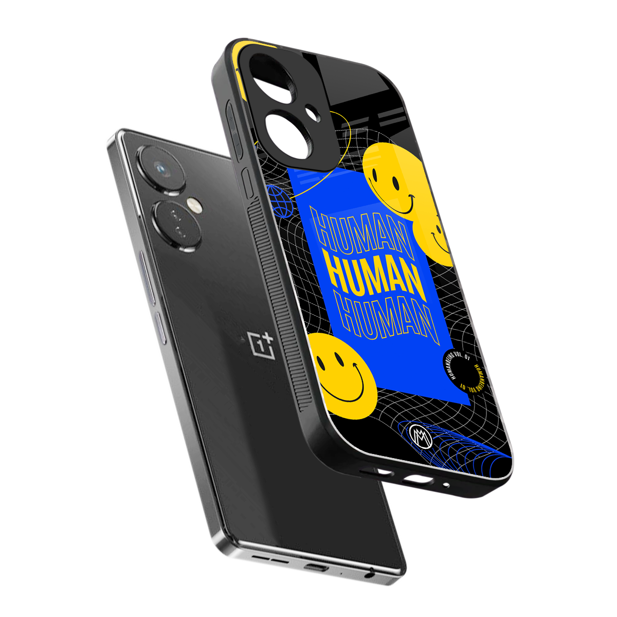 human being back phone cover | glass case for oneplus nord ce 3