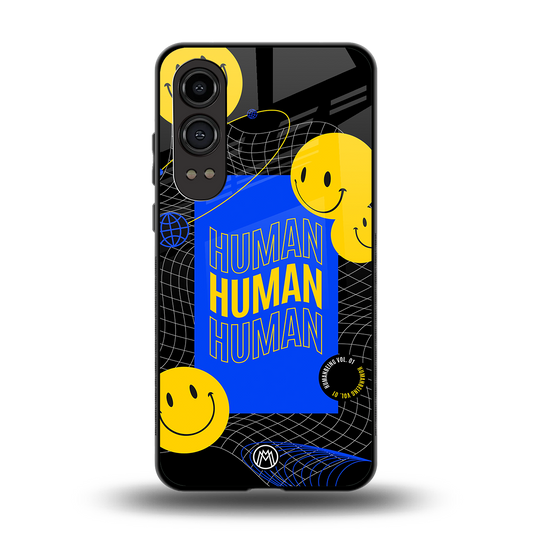 human being back phone cover | glass case for oneplus nord ce 4 lite