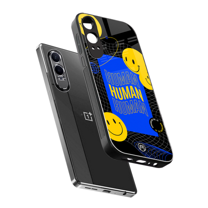 human being back phone cover | glass case for oneplus nord ce 4 lite