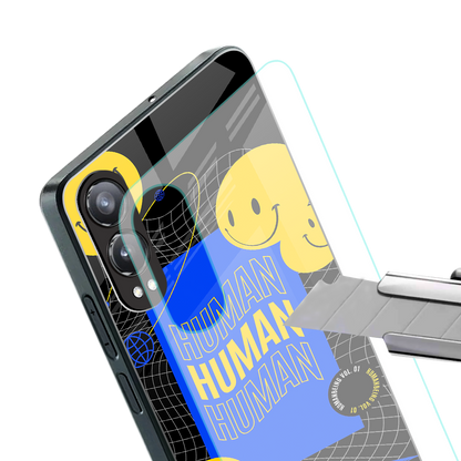 human being back phone cover | glass case for oneplus nord ce 4 lite