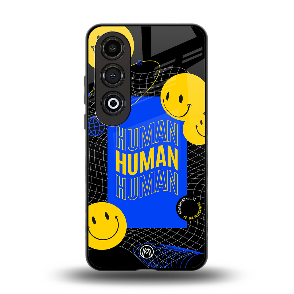 human being back phone cover | glass case for oneplus nord ce 4