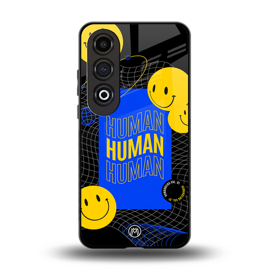 human being back phone cover | glass case for oneplus nord ce 4