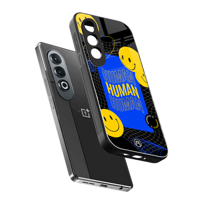 human being back phone cover | glass case for oneplus nord ce 4