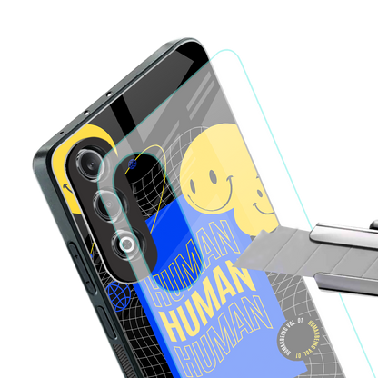 human being back phone cover | glass case for oneplus nord ce 4