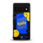 human being back phone cover | glass case for google pixel 6 pro