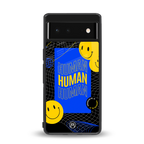 human being back phone cover | glass case for Google Pixel 6A