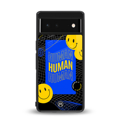 human being back phone cover | glass case for Google Pixel 6A
