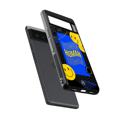human being back phone cover | glass case for Google Pixel 6A