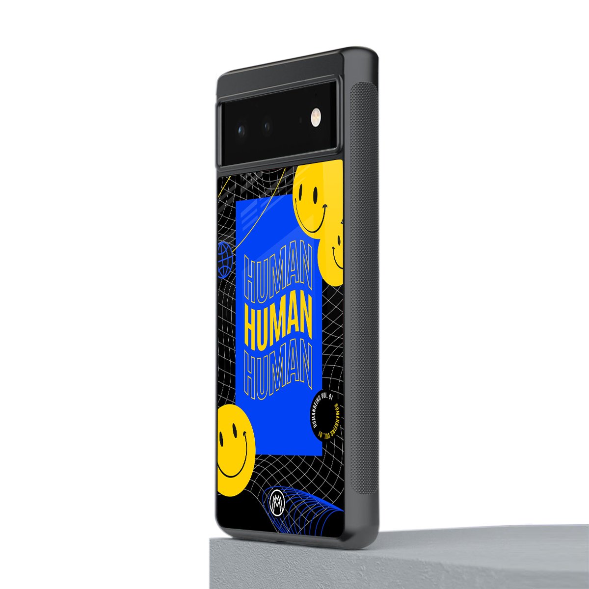 human being back phone cover | glass case for google pixel 6