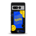 human being back phone cover | glass case for google pixel 7 pro