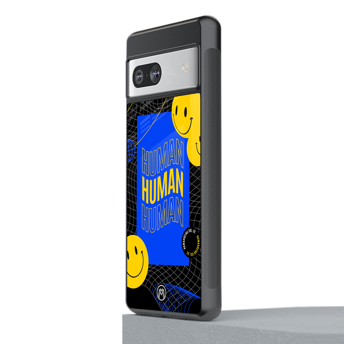 human being back phone cover | glass case for Google Pixel 7A
