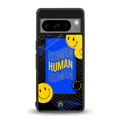 human being back phone cover | glass case for google pixel 8 pro