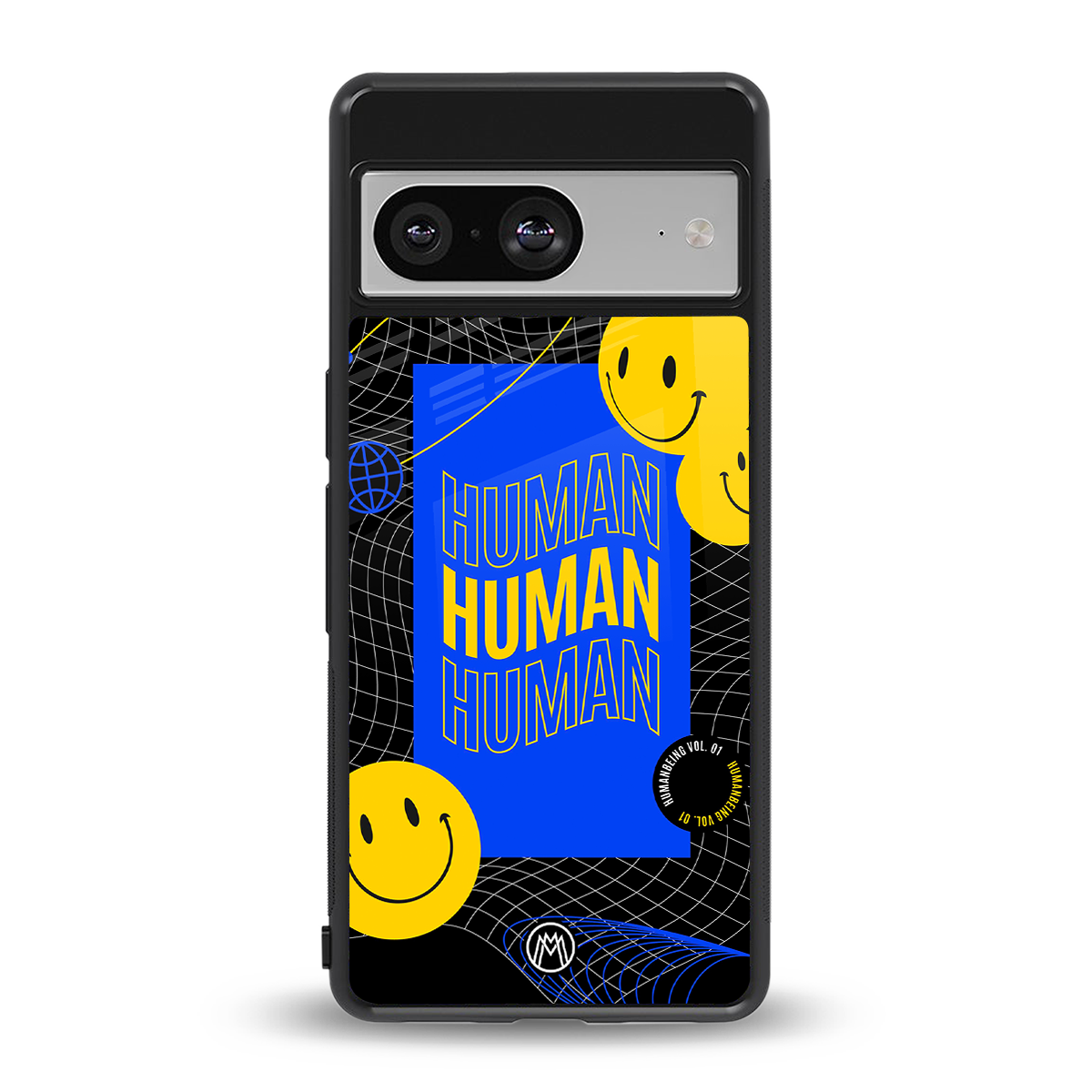 human being back phone cover | glass case for Google Pixel 8