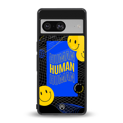 human being back phone cover | glass case for Google Pixel 8