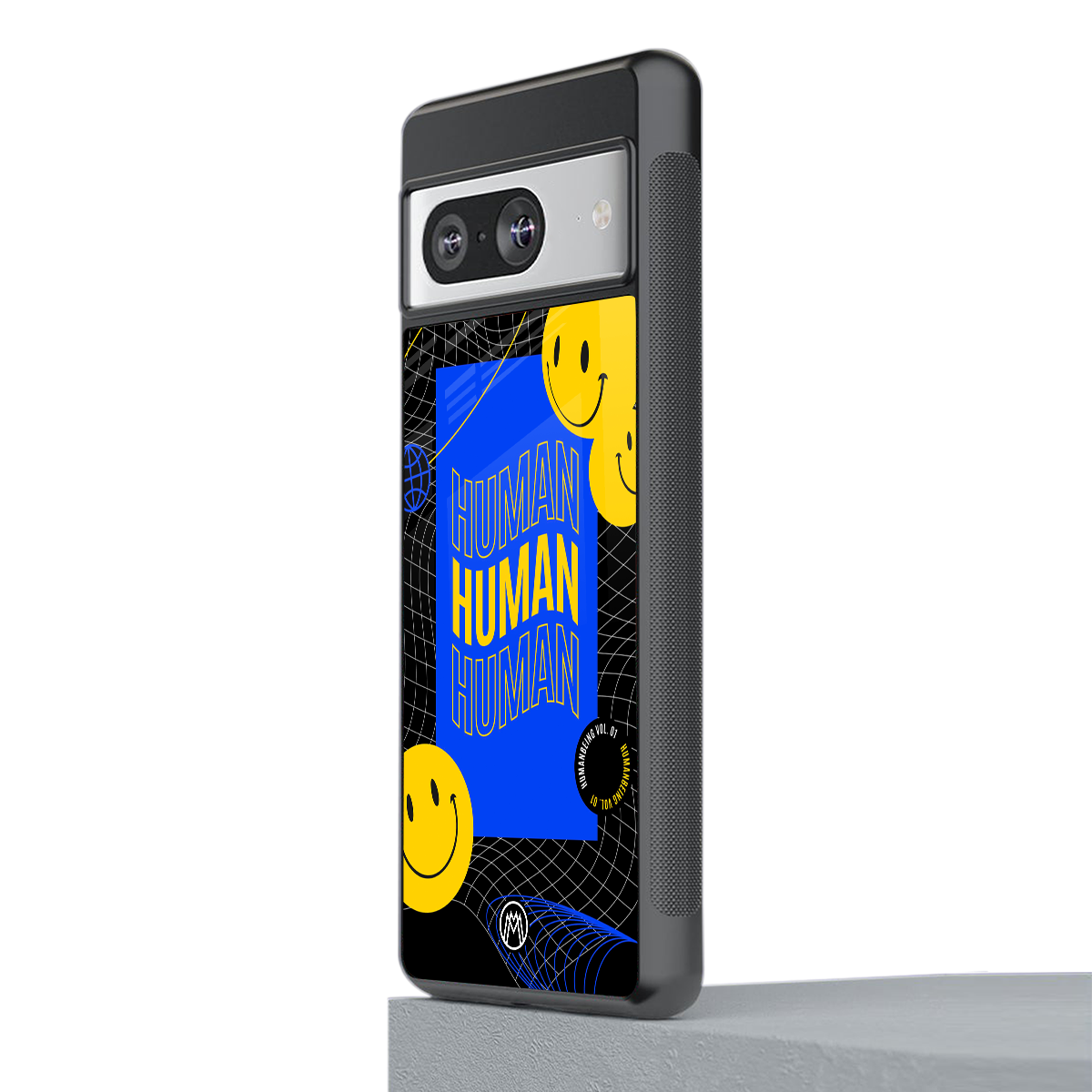 human being back phone cover | glass case for Google Pixel 8
