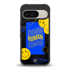 human being back phone cover | glass case for google pixel 9