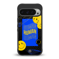 human being back phone cover | glass case for google pixel 9 pro
